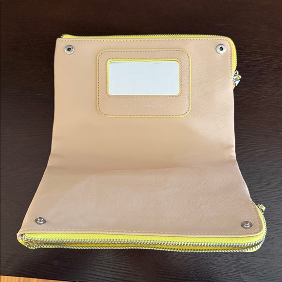 Stella and Dot Vibrant Yellow Cutout Clutch - Picture 2 of 8